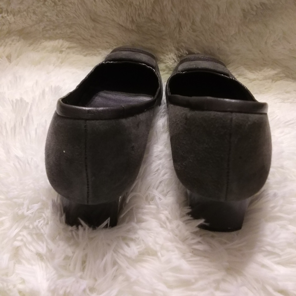 Amalfi Gray Suede Shoes - Picture 7 of 9